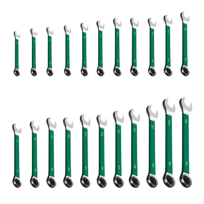 기어 반지 렌치 래칫 렌치 6mm-32mm 전문 조합 도구 C7AC