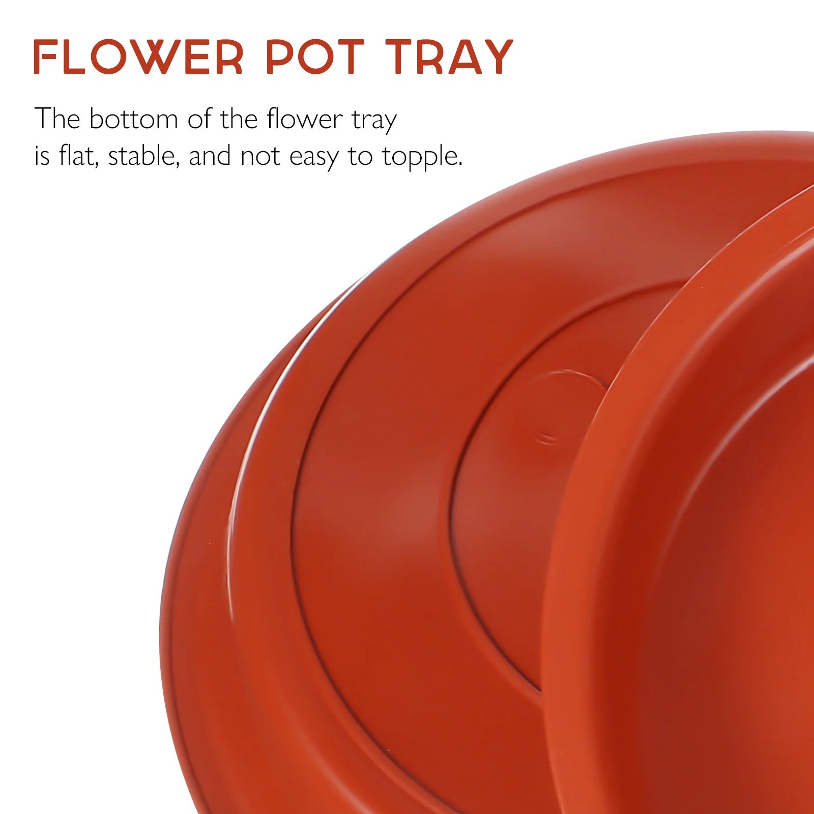 5 Pcs Plastic Flower Tray Bottom Pot Base Plate Plant Saucer Large Drip Trays for Plants Saucers Potted Planter