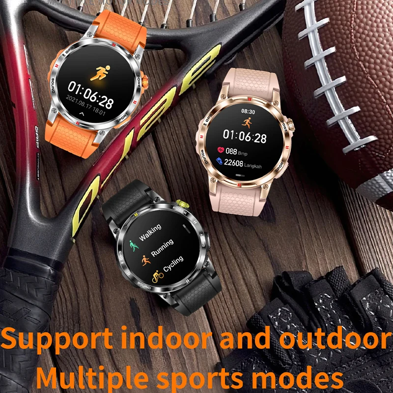 Imagem -02 - Smartver Amoled Masculino Tela de Alta Definição Chamada Bluetooth Gps Esportes Militares Rastreador de Fitness Android Ios 1.5 2024