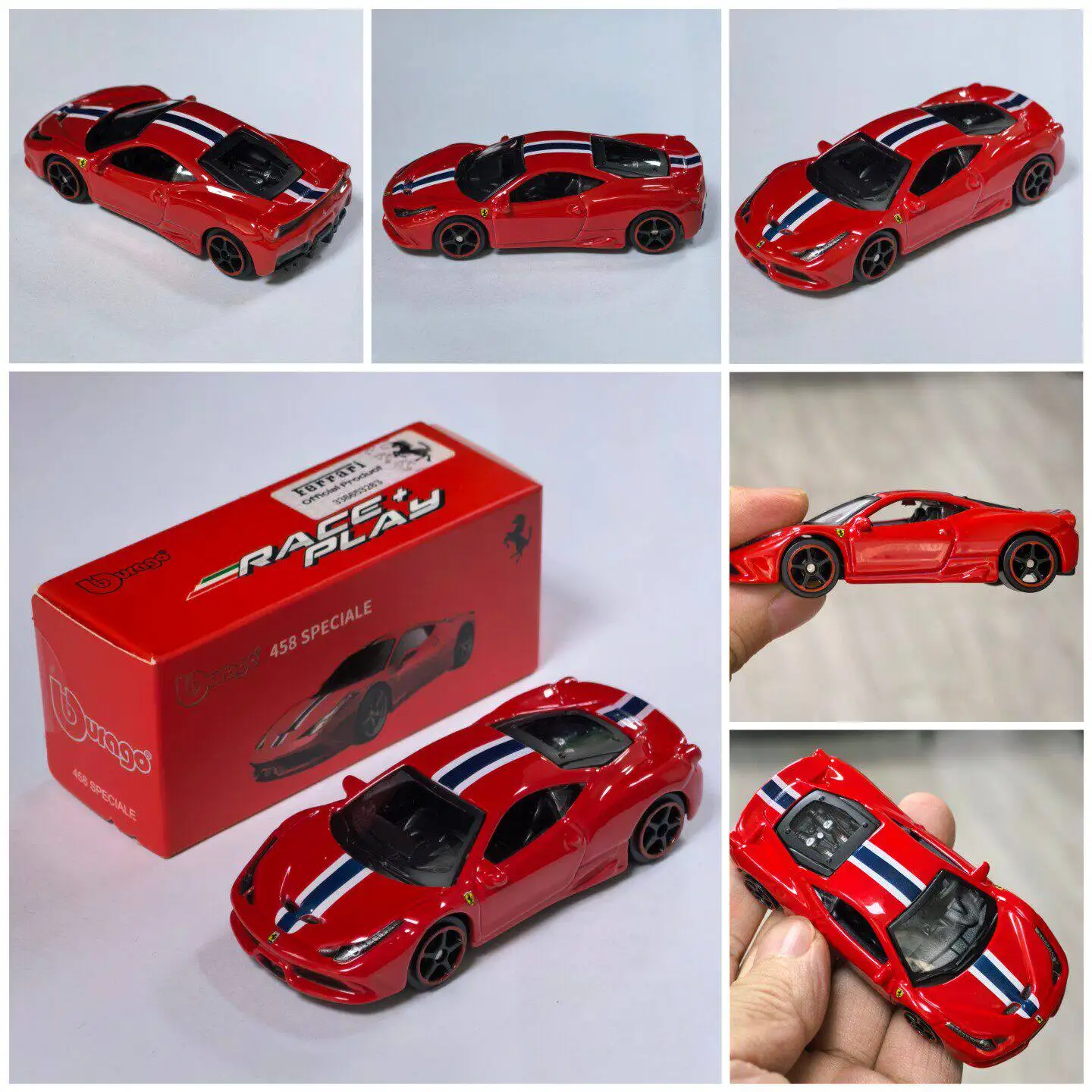 Bburago 1:64 Ferrari Serie Legierung Druckgussmodelle SP3 458 599 ENZO Mini Simulationsautos F12 SF90 812 Sammlerfahrzeug Spielzeug Geschenk – Detail 2