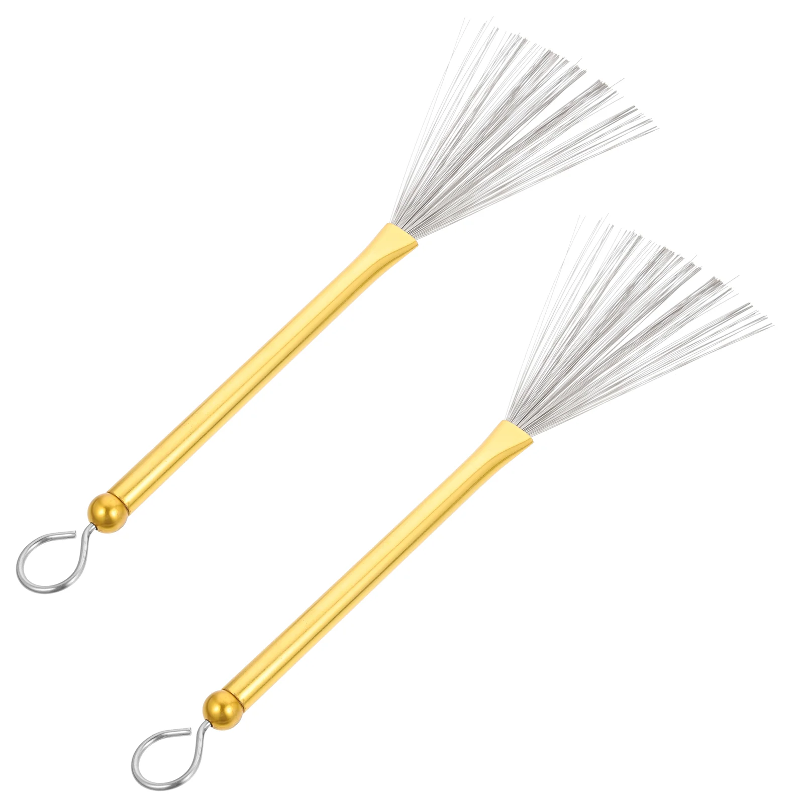 

Drum Brush Jazz Set Percussion Stick Durable Roller Drums Accessories Metal Wire Steel Retractable Natural Sound