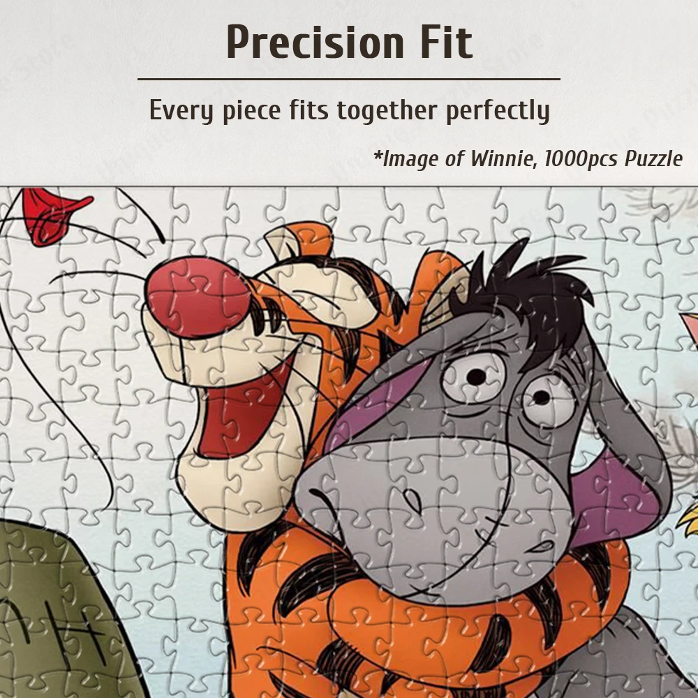 Winnie The Pooh Honey Jigsaw Puzzle Pooh Piglet Tigger Eeyore Board Games Walt Disney Classics Educational Toys Jigsaw for Adult