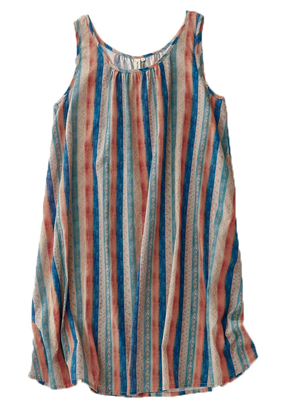 Retro japanische Sle gestreifte Weste Damen Sommer Loose Fit Svel Top Farbe Blo mittellanges Design Pendeln Faion