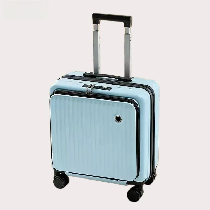 耐久性のある荷物用カート「カルテロ-クロコダイル」8インチ軽量キャリーオン-スーツケース、充電ポート付きのおしゃれなビジネス旅行バッグ