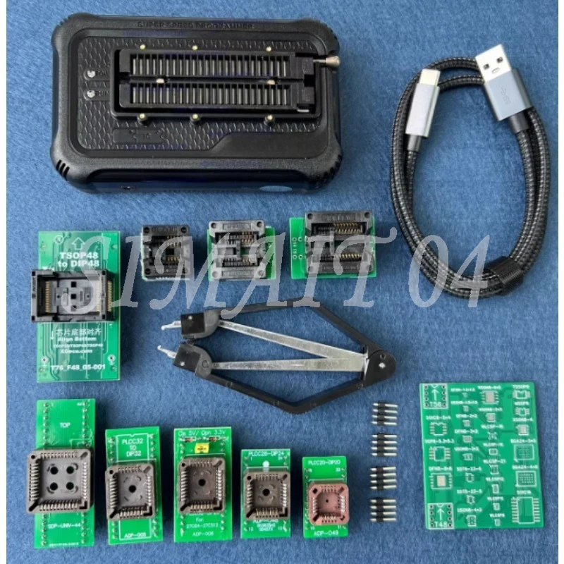 T76 USB3.0 Universal Programmer Support EEPROM NOR NAND EMMC MCU GAL+ 5 Parts 11parts 13parts or 17 Parts Adapter Kit