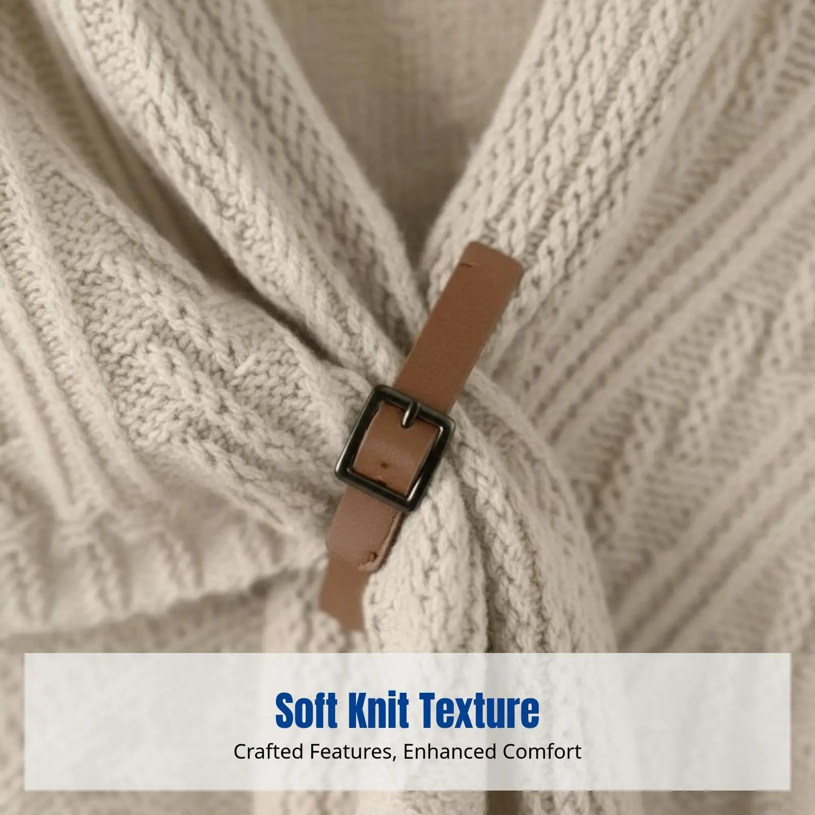 Shawl Wrap for Women Knit Cape Scarf Triangle Korean Fashion Warm Brushed Yarn for Travel Work Casual Outings