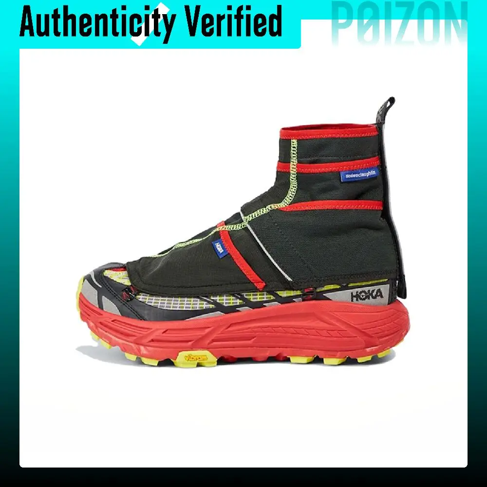 Nicole McLaughlin x HOKA ONE ONE Mafate Three 2 High top Running Shoes Unisex Yellow Black Orange 1153931-HRK