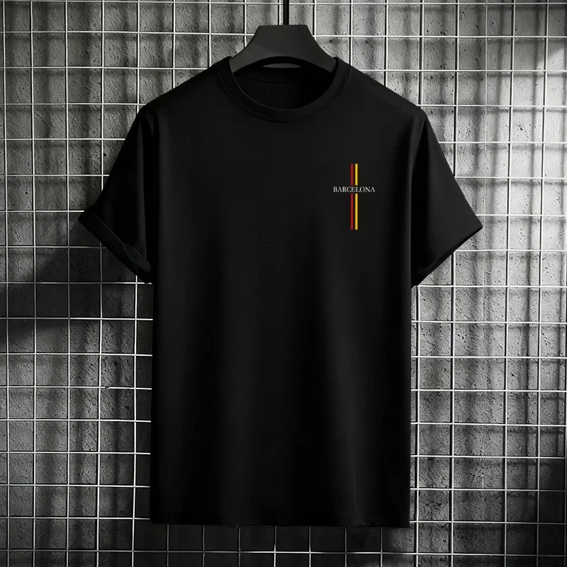 تهوية بسيطة الرجال القطن فضفاضة قصيرة الأكمام اليومية الرجال تي شيرت في الهواء الطلق الركض موضة عادية المبيعات الساخنة الصيف مريحة