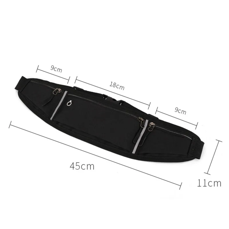 Professional Running Waist Bag Sports Belt Pouch Mobile Phone Case Men Women Hidden Pouch Gym SportsBags Running Belt Waist Pack