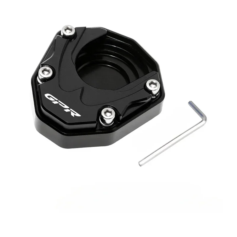 Soporte lateral para motocicleta, almohadilla de Base agrandada para Aprilia CR150 GPR150 GPR125, refuerzo de estante de estacionamiento, accesorio de modificación CNC