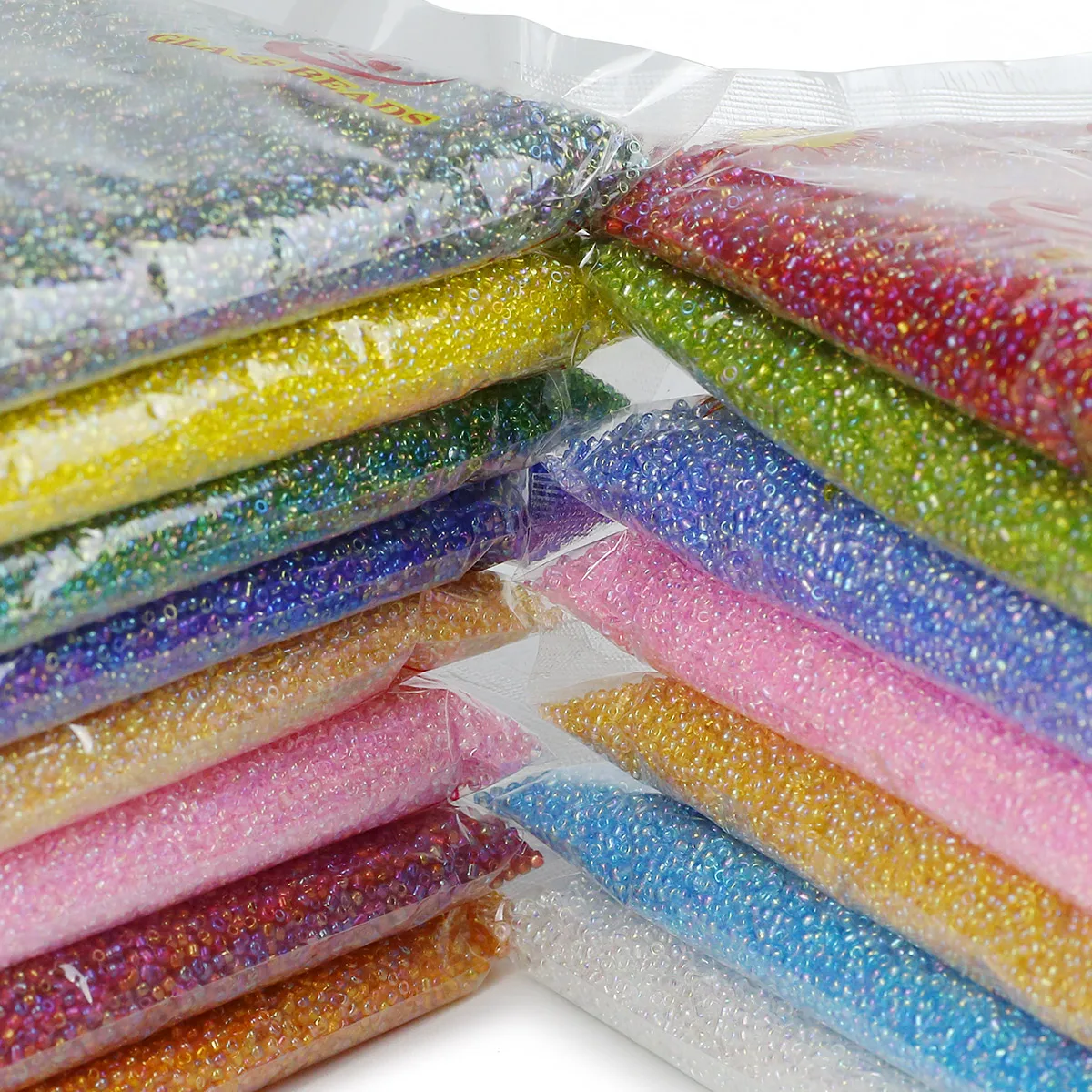 30000/15000 sztuk 2mm 3mm kolorowe proso szklane luźne koraliki dla majsterkowiczów tworzenia biżuterii bransoletki z koralików naszyjniki akcesoria 450 g/paczka