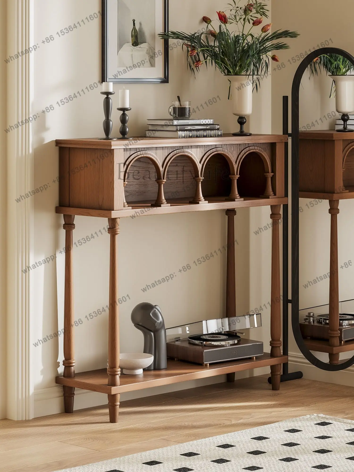 تصميم خمر طاولة وحدة التحكم الحديثة مدخل قاعة قسط غرفة المعيشة وحدة التحكم الجدول الجمالية الفاخرة أثاث Wohnzimmer Tisch #6