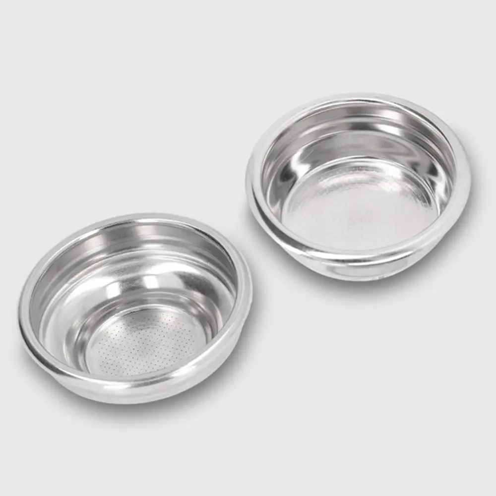 1Pcs 1Cup 2Cup Coffee Filter Basket 51/58mm Pressure Clean Basket 304 Stainless Steel Single Layer Coffee Machine Filter
