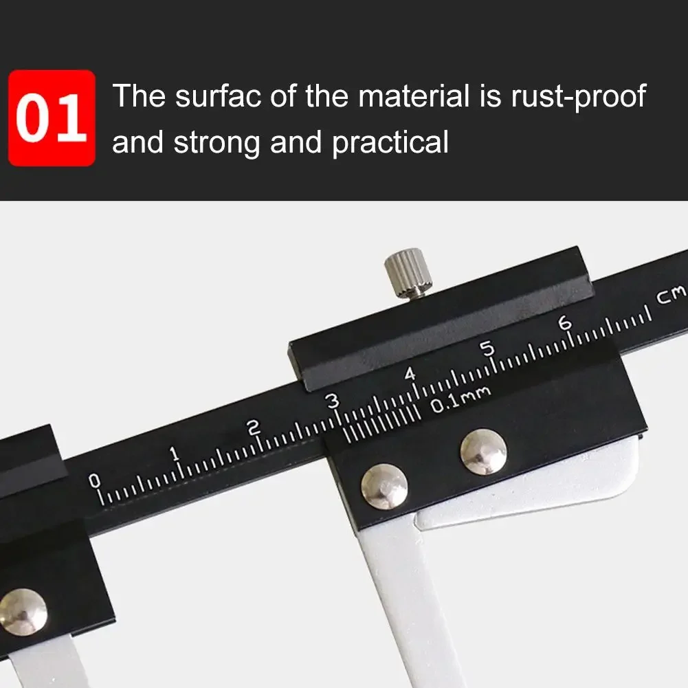 Brake Disc Thickness Measuring Vernier Caliper Portable Car Tyre Plate Brake Disk Thickness Wear Depth Gauge Instrument
