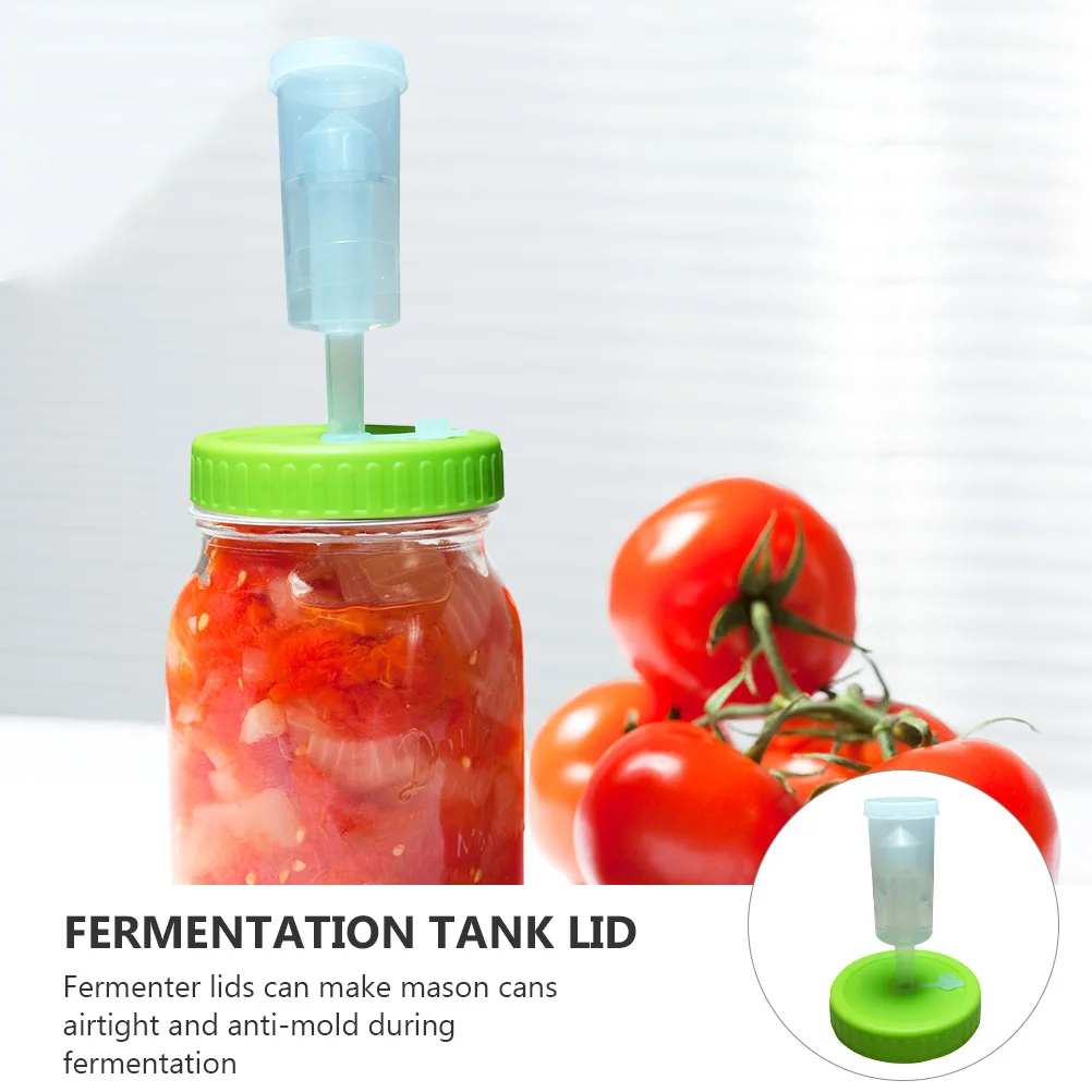 

2pcs Fermenting Lids For Mason Jars Silicone Fermenter Lid Airtight Anti-Mold Fermentation Cover Practical Kitchen Fermenting