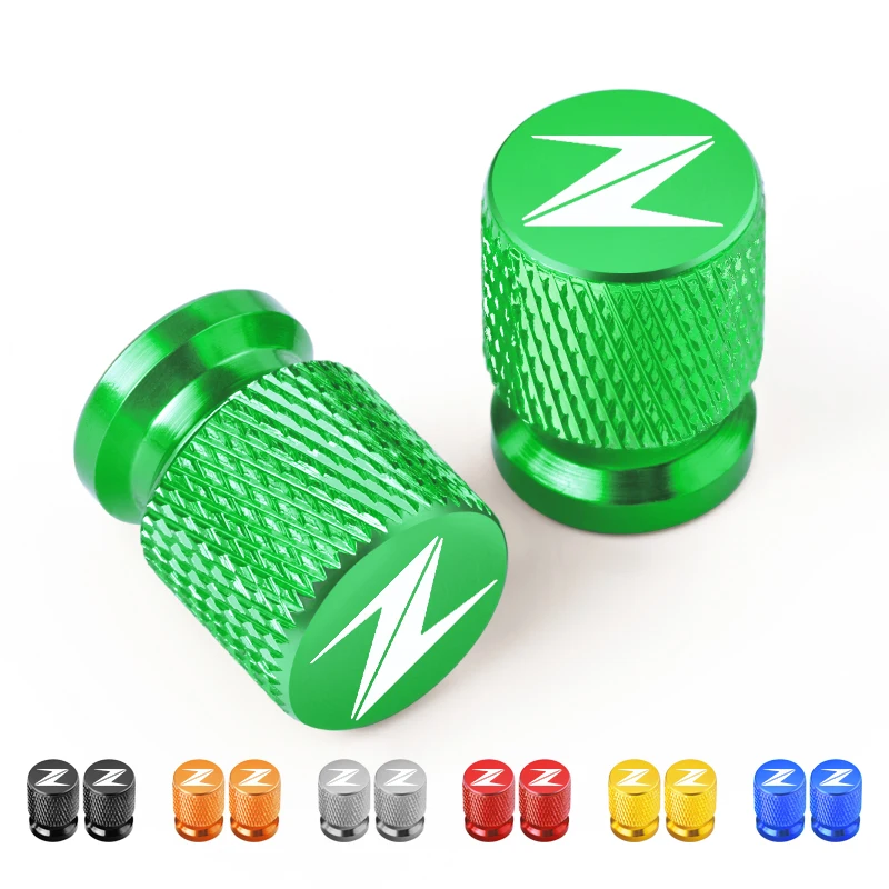 2 PCS For KAWASAKI New Z400 Z900 Z1000 Z800 Z750 Z300 Z650 Motorcycle Wheel Tire Valve Cover Cap Plug CNC Accessories