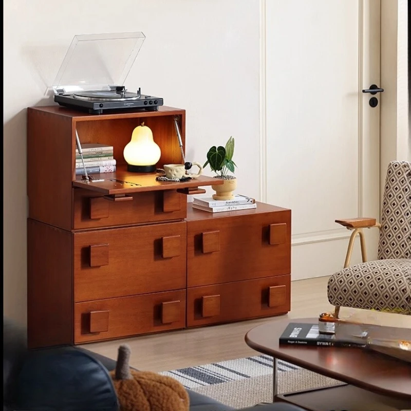 

Furniture/Nordic module combination cabinet Carmen retro living room storage living room solid wood multi-functional bucket