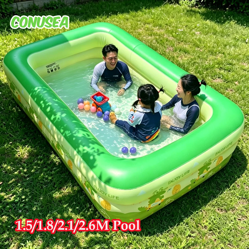 Swimming Pool Large Pools for Adults 1.5/1.8/2.1/2.6M Inflatable Removable Above Ground Pools Outdoor Water Play Toys Children