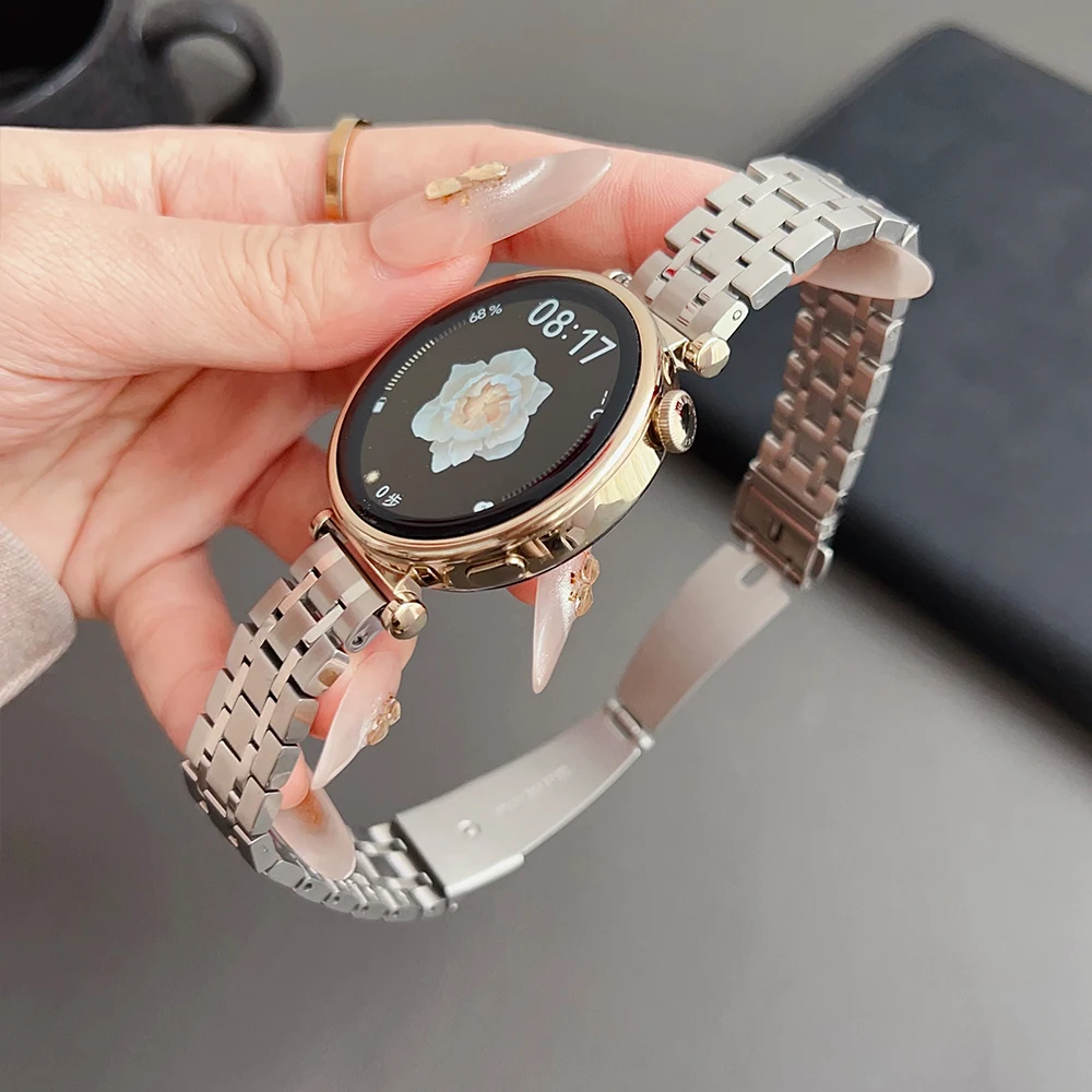 

18mm Unisex Stainless Steel Bracelet for Huawei Watch GT5 Pro 42mm Luxury Metal Straps for HUAWEI WATCH GT5 GT4 41mm Band Correa