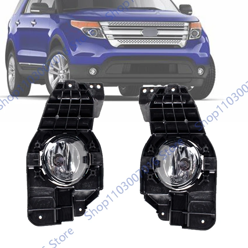 

Headlights For Ford Explorer 2011 2012 2013 2014 2015 Foglights fog lamp Front Bumper driving light DRL Halogen