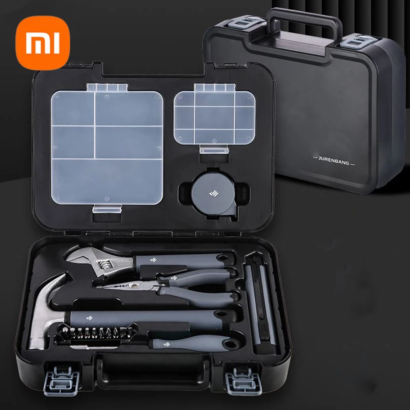 

New Xiaomi Hardware Toolbox Set Home repair Multi-function Set Household Hammer Pliers Screwdriver Combination DIY Hand Tool Set