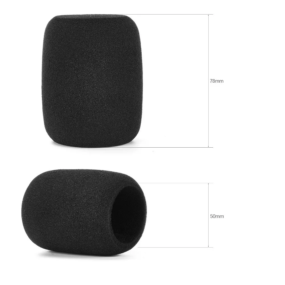 Replacement Mic Windscreen Cover Flocked Sponge Foam Windproof Microphone Pop Filter Microphone Cover for JBL PartyBox Wireless