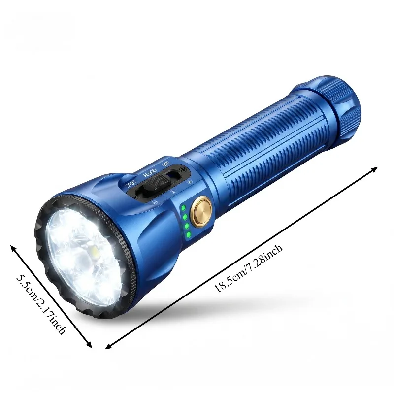 10000mAh Large Capacity Battery Dual Light Sources, One-Click Switch Between Spotlight & Floodlight，Durable Aluminum Alloy Body view 6