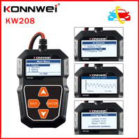 KONNWEI KW208 Car Battery Tester 12V 100 to 2000CCA Cranking Charging Circut Tester Battery Analyzer 12 Volts Battery Tool BM550