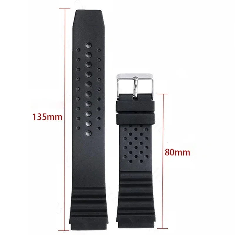 Silicone Watch Strap for Casio for G Shock Waterproof Plastic Rubber Replacement Strap 18/20/22mm Black Wristbelt Watch Bracelet