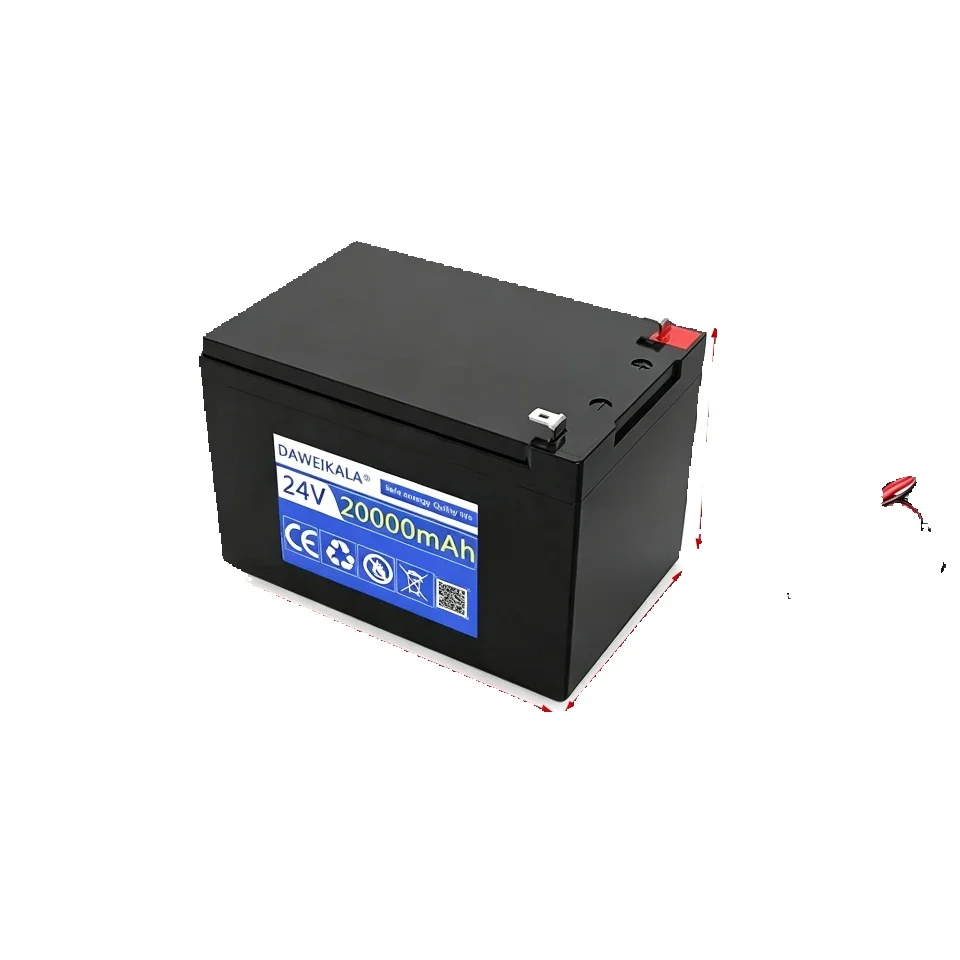 24V 20Ah 18650 Lithium-Akku-Pack Wiederaufladbarer Akku für Solarenergie, Elektrofahrzeug, Camping-Akku 25,2V 2A Ladegerät