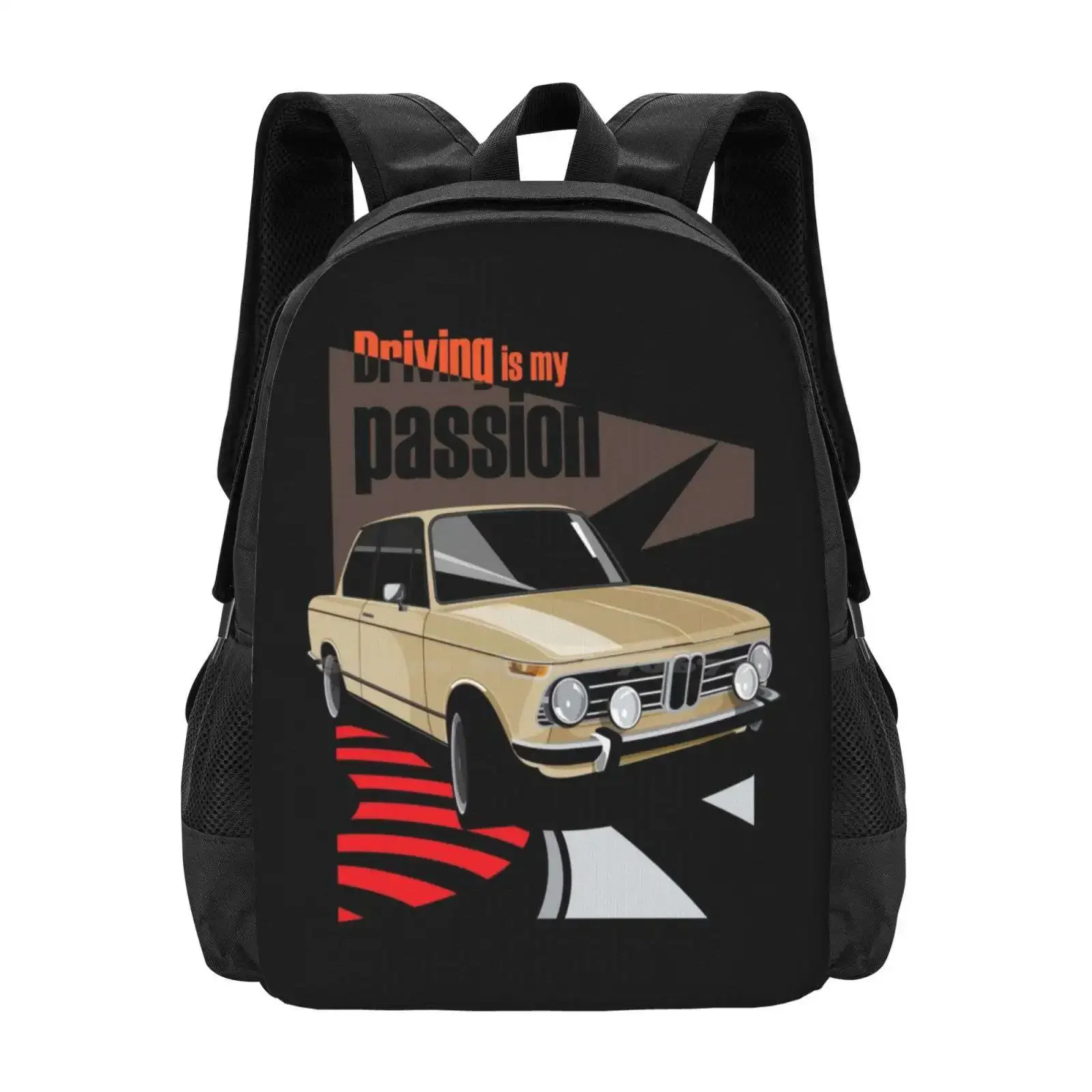 

2002 Tii Driving Is My Passion Hot Sale Schoolbag Backpack Fashion Bags Driving Classic Car 2002 Tii Turbo Race Car Touring Car