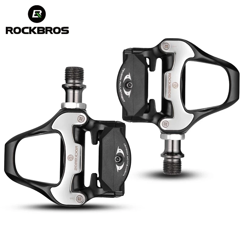 

ROCKBROS Bicycle Pedals Road Bike Self-locking Pedals Ultralight Aluminum Alloy Sealed Bearing Bike Pedals SPD-SL Bike Parts