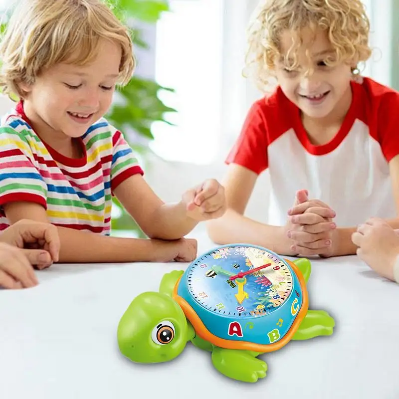 Baby Toys Light Up Musical Turtle Crawling Light Sound Toy Time Learning Girl Boy Early Educational Toys Infant Toddler Gifts