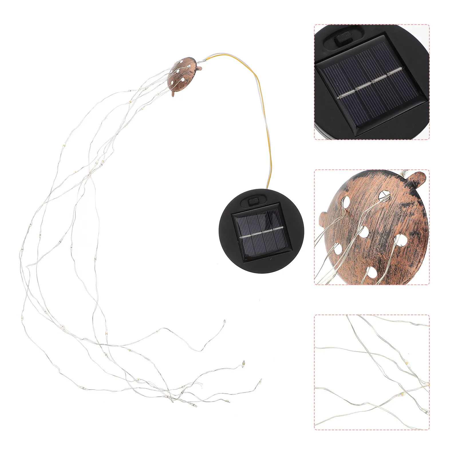 Solar Lights Replacement Tops Solar Panel replacement with String Light Solar Jar Lights Replacement Tops String Light