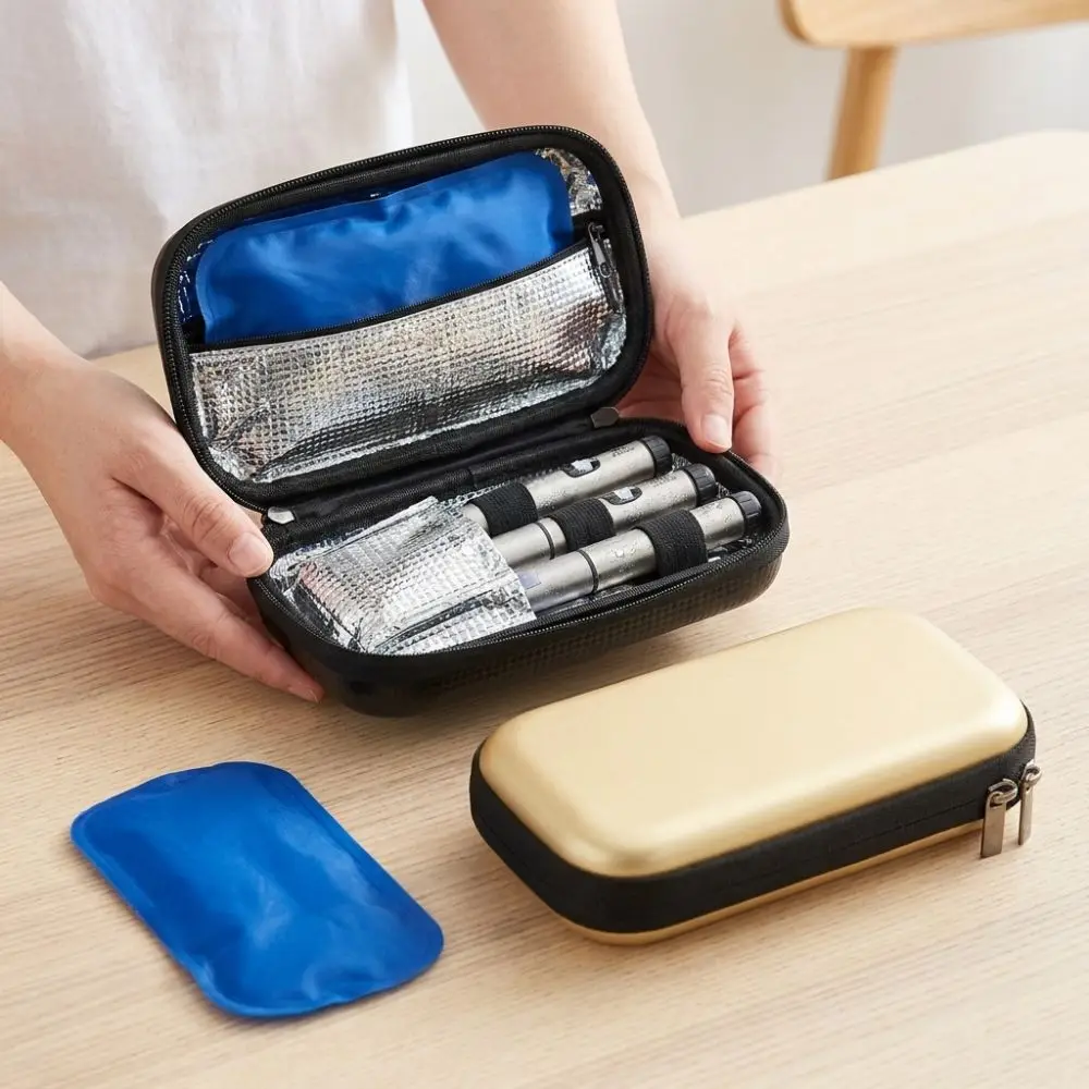 Waterproof Insulin Cooling Box Shockproof Thermal Insulated Liner Insulin Pens Storage Box Refrigerated Dust-proof