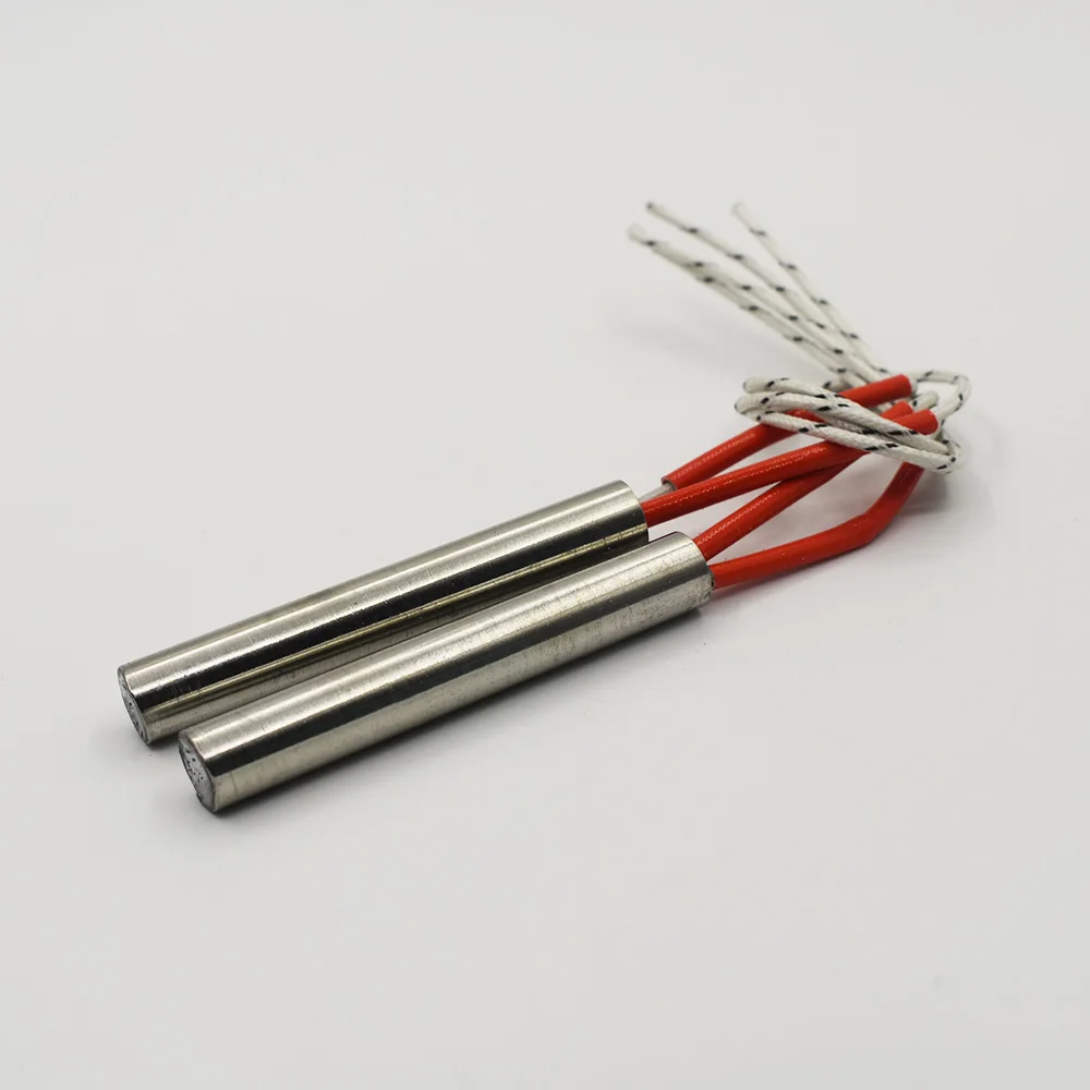 5pcs 220V 10mm Dia. Electric Cartridge Heater 10x60 10x80 10x100 10x120 10x150 10x200mm Stainless Steel Tubular Heating Element