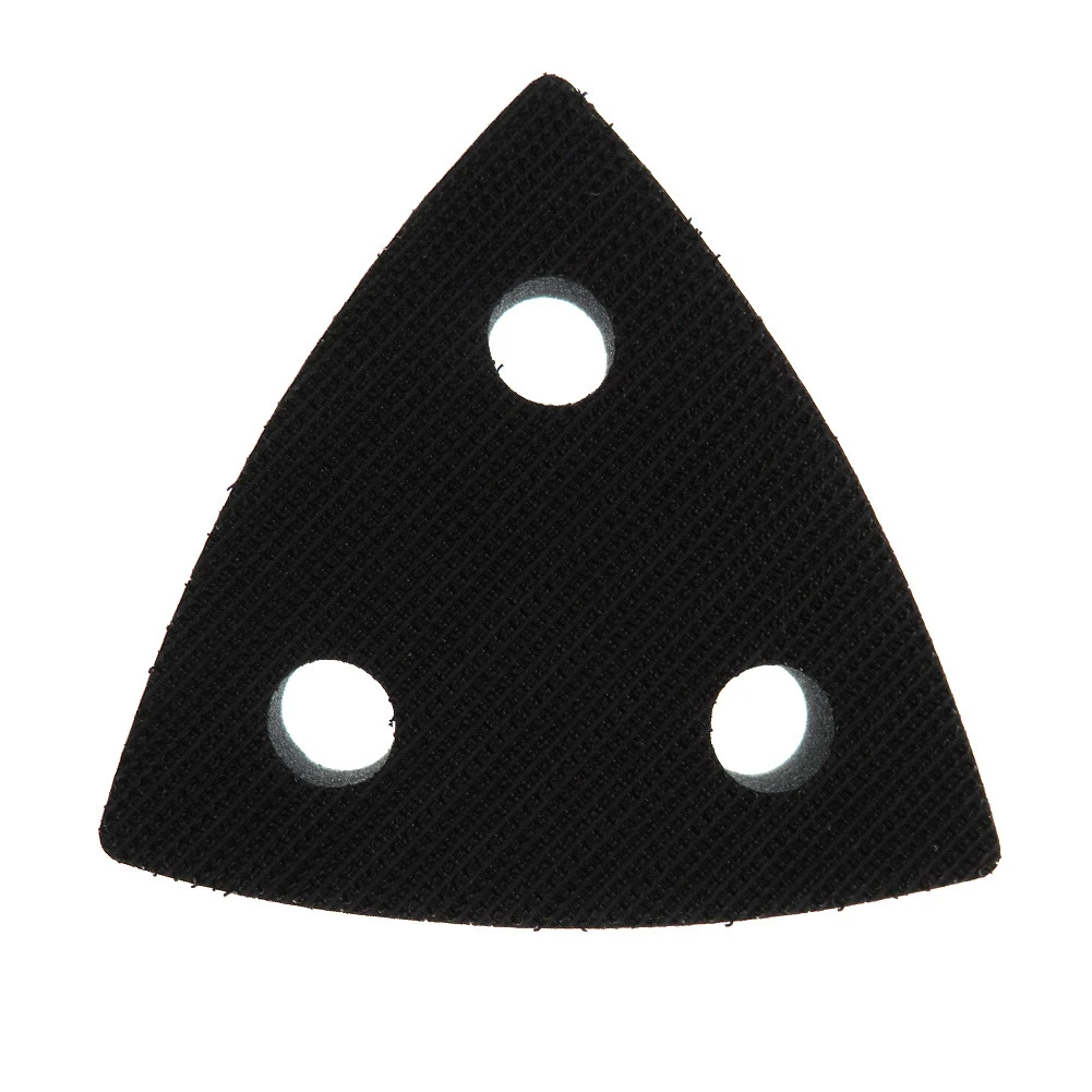 80*80*80mm Triangle 3Hole Backing Pad Soft Interface Pad & Sanding Pad For Edge Sanding Polihing Abrasive Tools