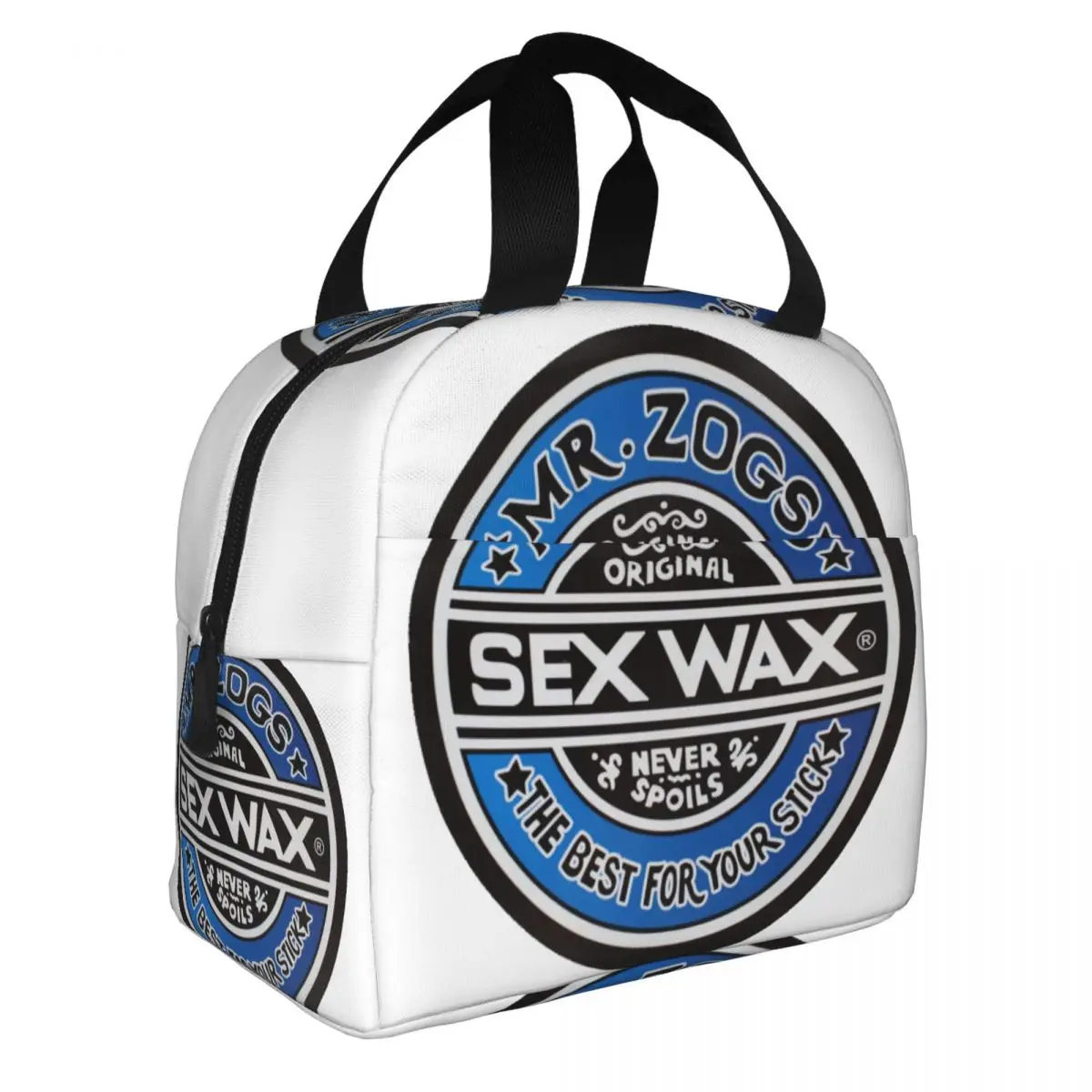Sex Wax Logo Mr Zogs Lunch Bag Men Women Cooler Warm Insulated Lunch Box for Office