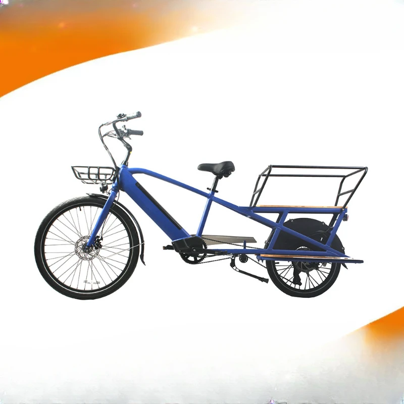 

500W motor oversized shelf, can carry people and goods, electric assisted pedal truck