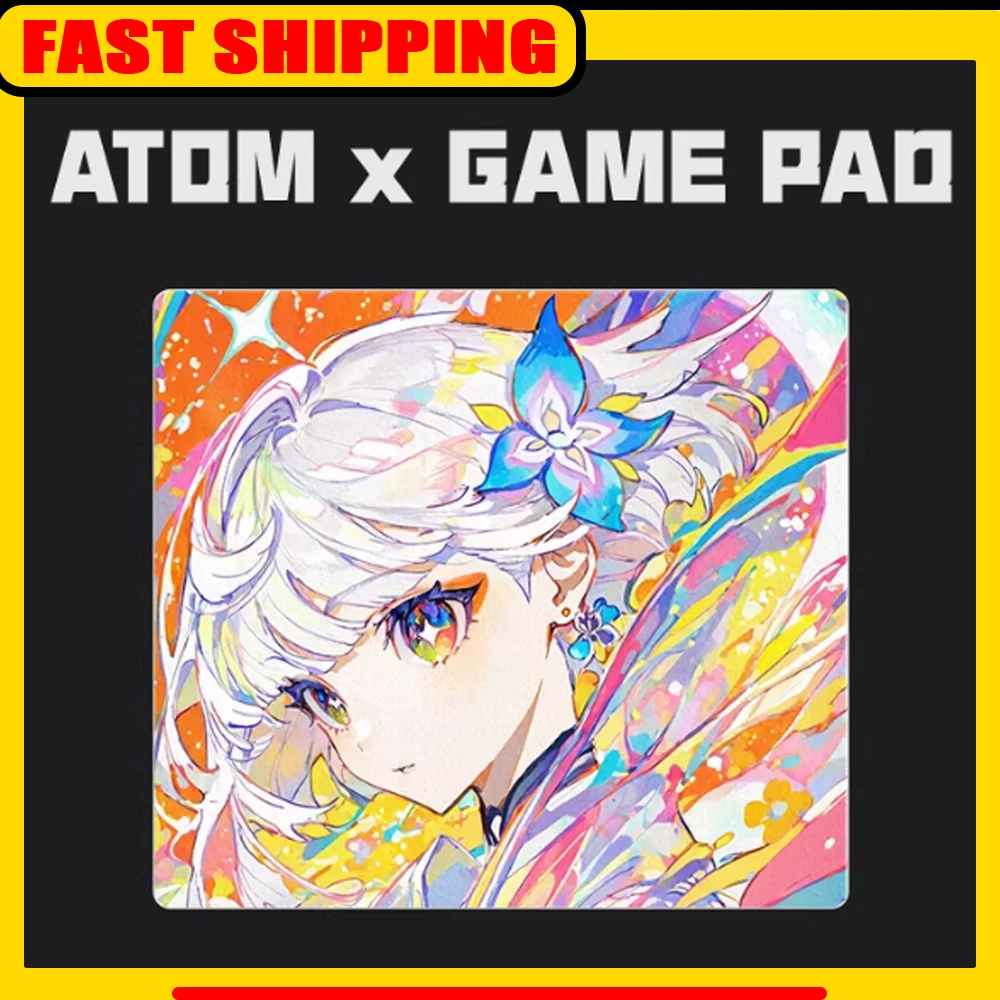 

Игровой коврик для мыши ATOM Resin, контроль FPS и скорость, нескользящий, водонепроницаемый, для CSGO, APEX, Valorant, аксессуары для ПК, подарки