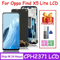 6.43“Screen For Oppo Find X5 Lite LCD CPH2371 Display Touch Screen Digitizer Panel Assembly For Find X5Lite With fingerprints