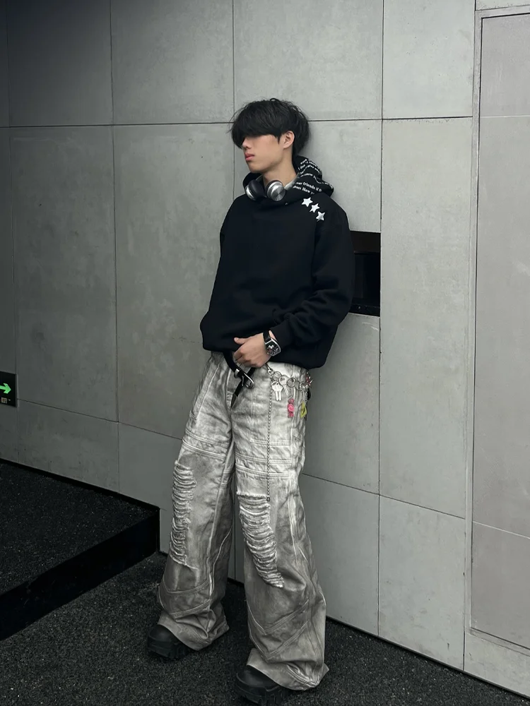 American High Street Fashion Trend Hooded Sweatshirt Autumn Winter New Loose Casual Youth Popular Hoodie Unisex