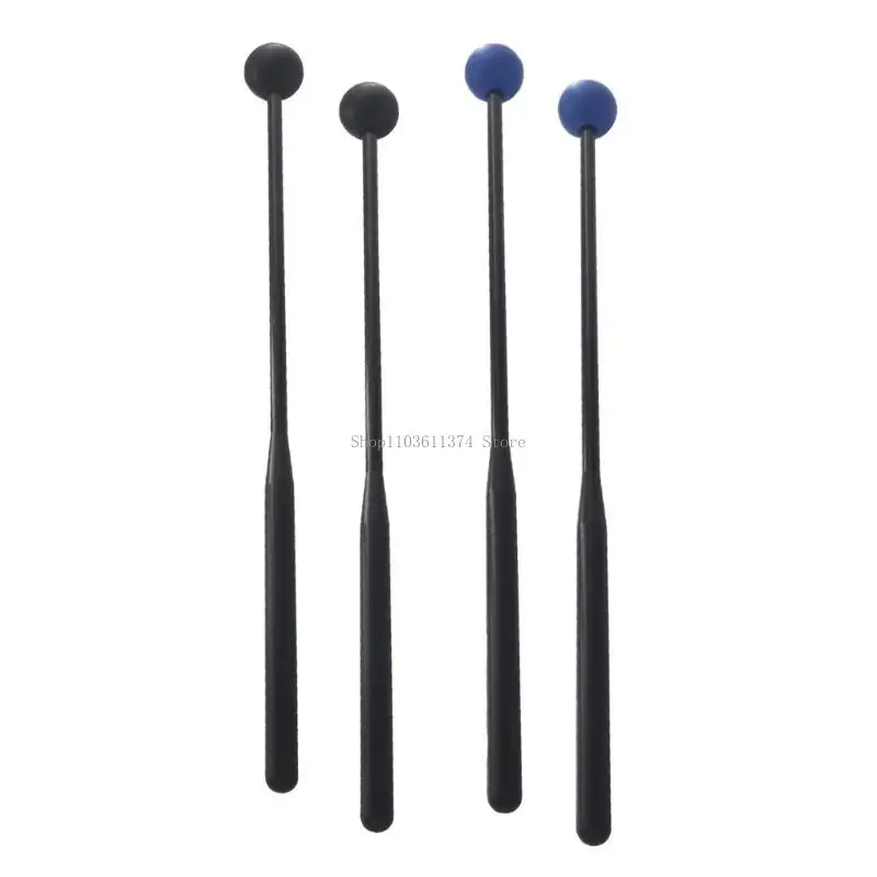 

1 Pair Marimba Mallets Rubber Ball Mallet Smooth Plastic Handle Percussion Set for Beginner Percussion Marimba Playing