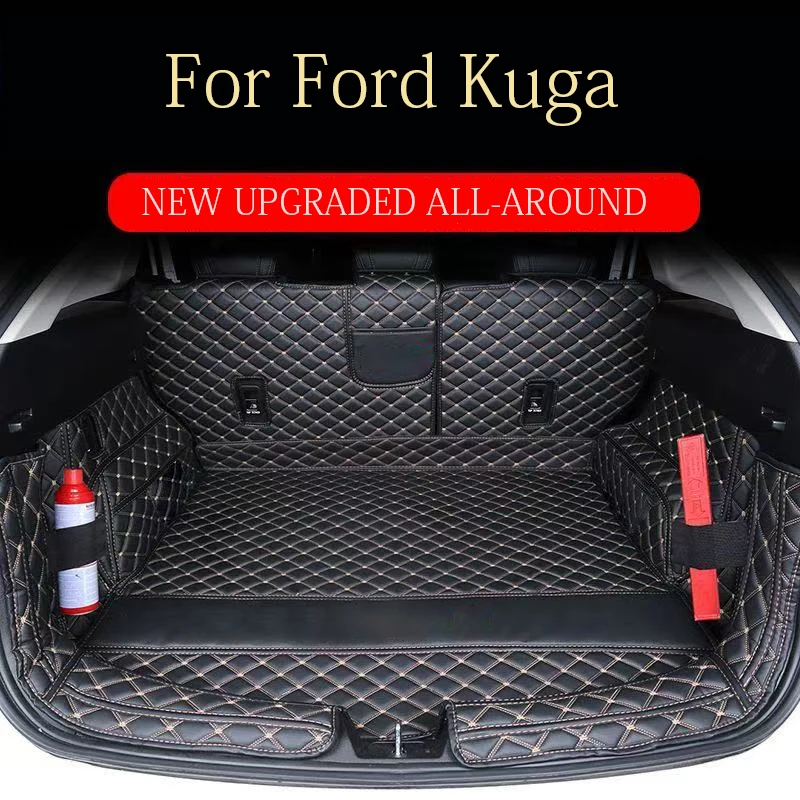 Auto-Kofferraummatte für Ford Kuga MK3 2013–2019, verschleißfeste, wasserdichte Matte, Frachtbereich-Abdeckung, Kofferraumteppich