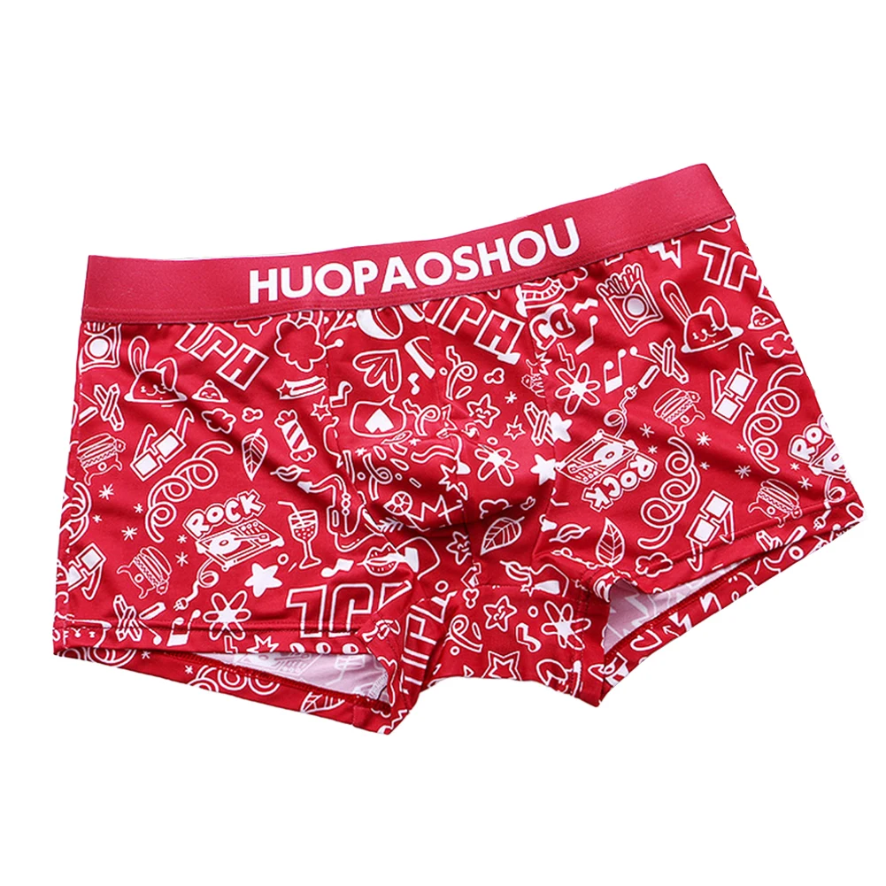 Breathable Ice Silk Men Sexy Underwear Sexy Shorts U Convex Pouch Soft Boxers Briefs Trunks Low Rise Panties Youth Underpants