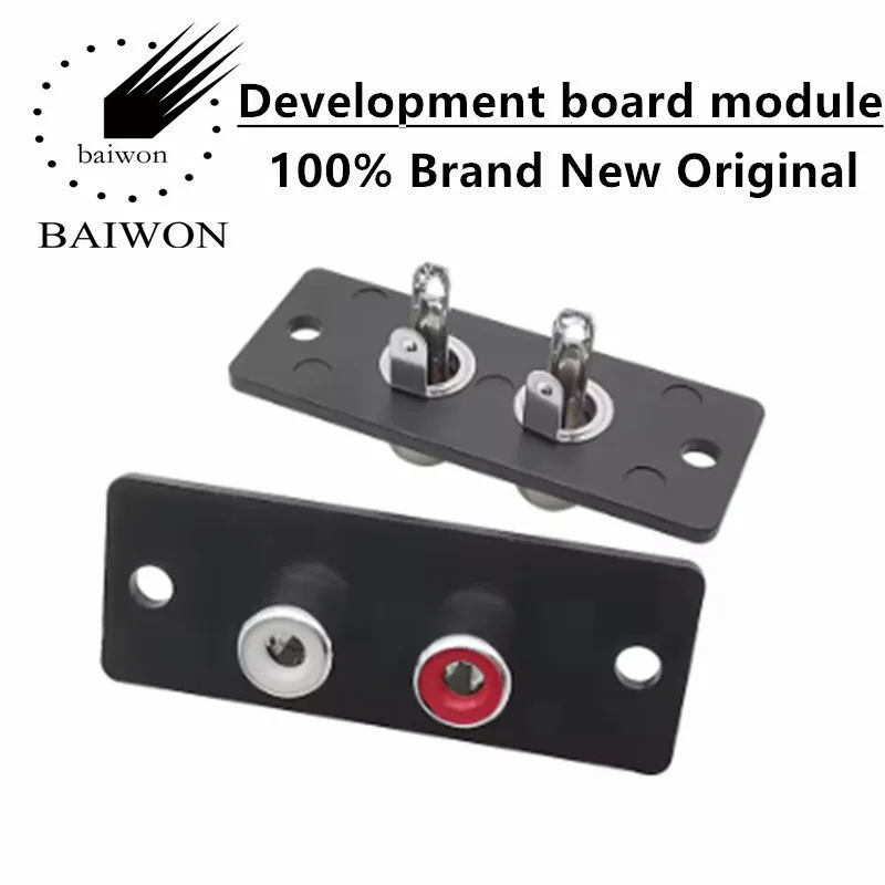 AV Lotus Seat AV2-8.4-4 PCB Welded Dual Hole Audio and Video Interface Socket