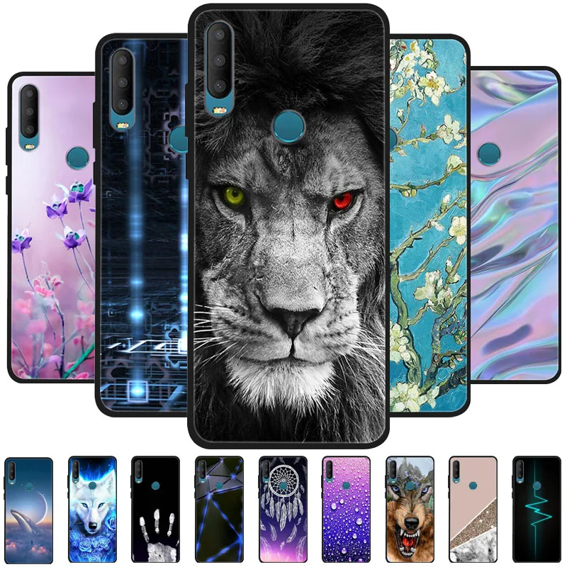 For Alcatel 1S 2020 Case 5028Y 5028D Cover Black Silicone Soft TPU Phone Cover for Alcatel 1 S 2020 Cases Alcatel 1 S 2020 Funda