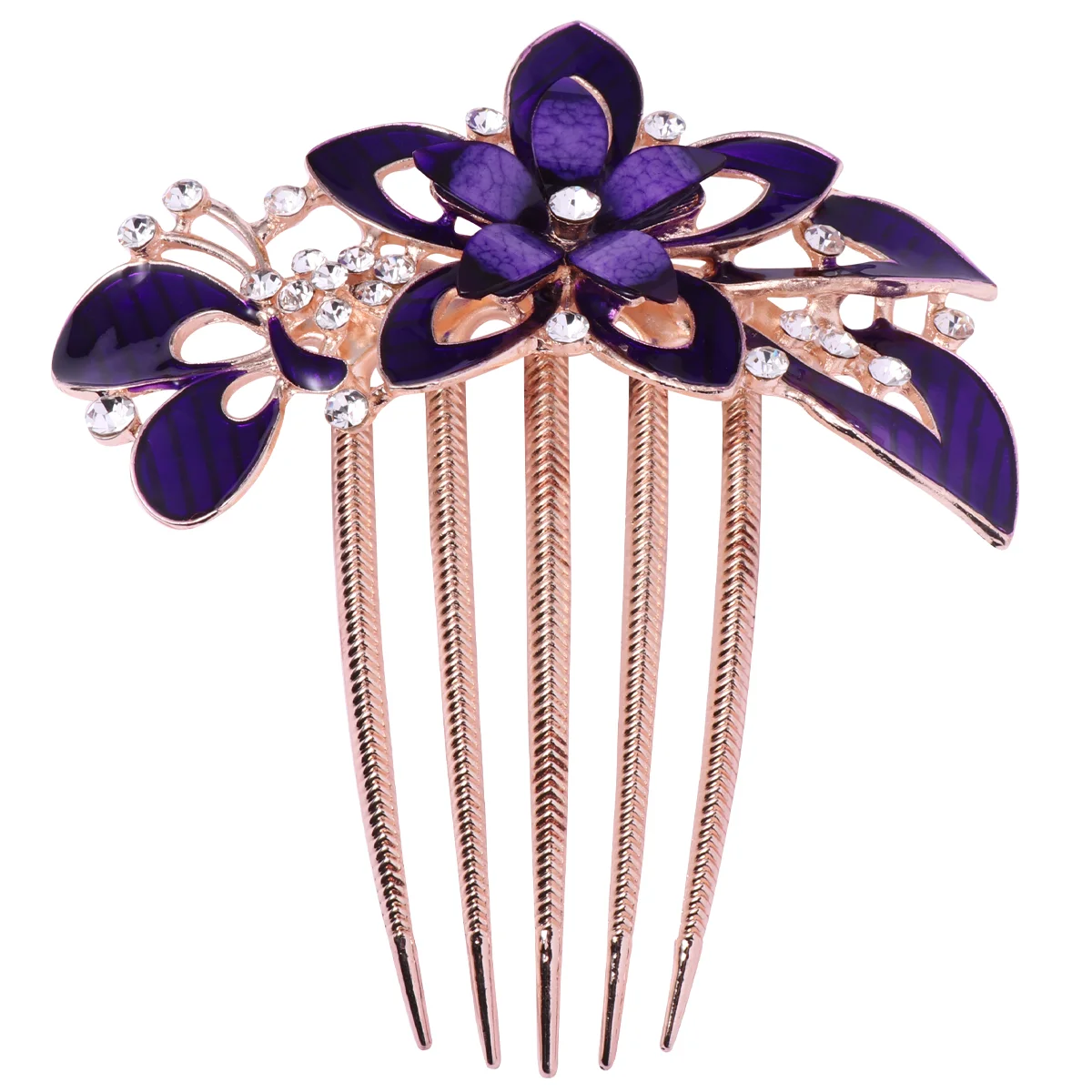 

Bridal Hair Accessories for Women Fashion Headwear Ornament Costume Purple Bride Comb Women's