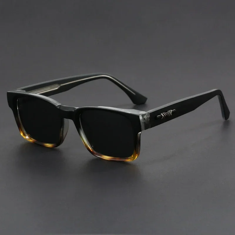 New Men's Advanced Ultra Light Coarse Frame Fashion Square Sunglasses Women Men Trendy Anti Mist Outdoor Driving Shades UV400