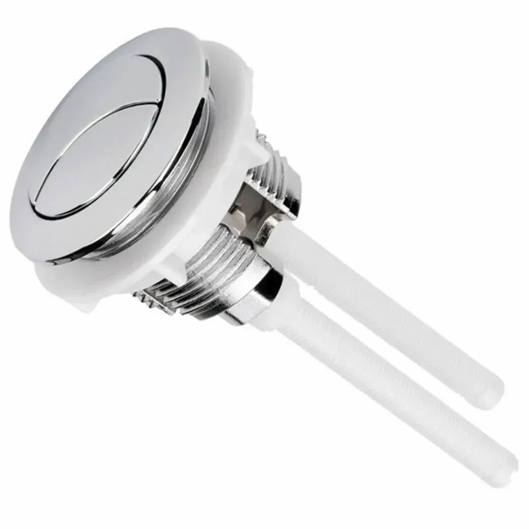1pc Toilet Water Tank Rods Push Buttons  Tank Push Switch Water Saving Rod Accessories  38mm Hole Toilet Button Cover Round